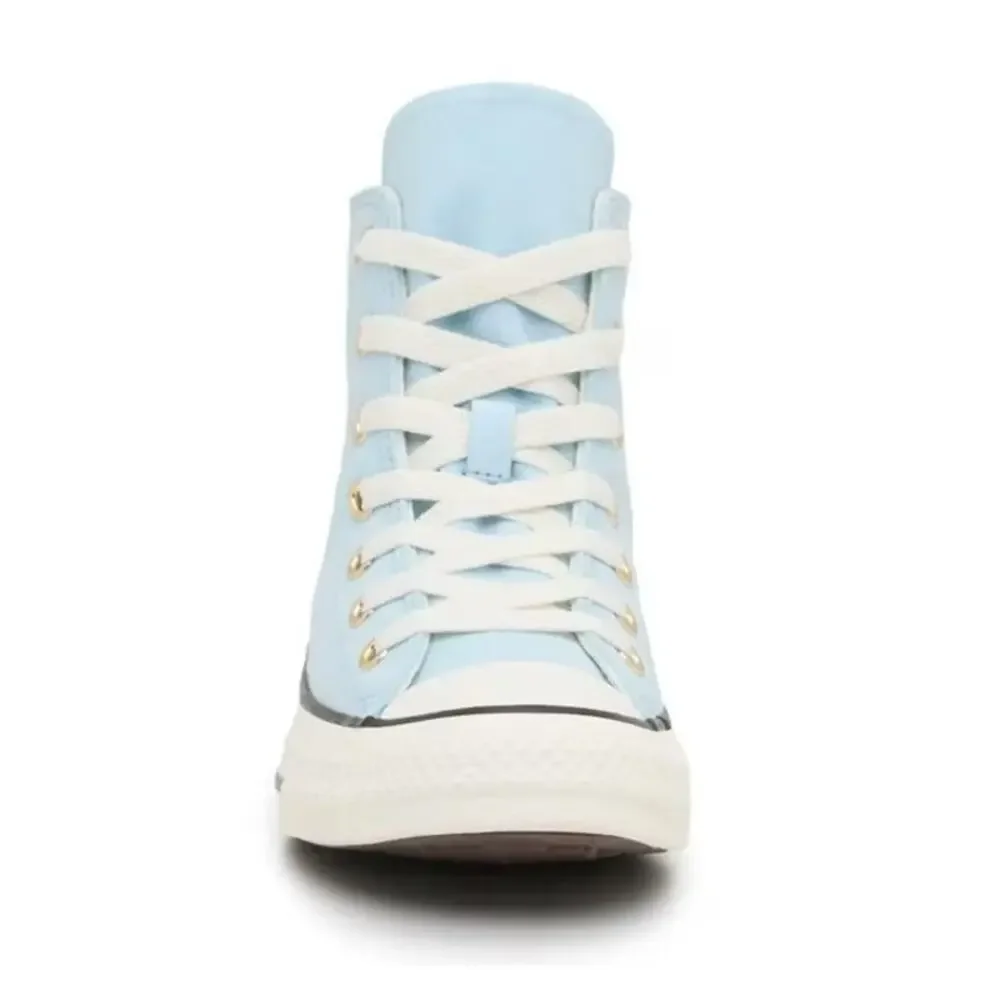 Girls Converse Chuck Taylor YOUTH 6 Blue Fancy Floral High-Top Sneaker Shoes NEW